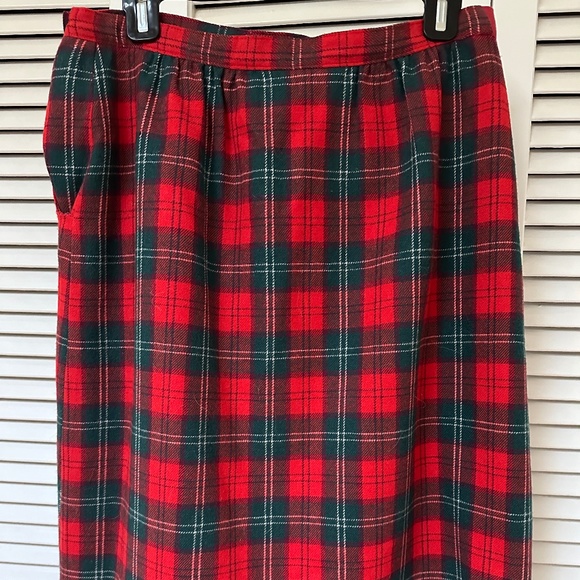 Vintage Pendleton Lennox Tartan Plaid Skirt Lined with Pockets USA - Picture 4 of 13